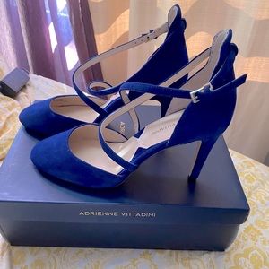 Royal Blue Heels, Size 8